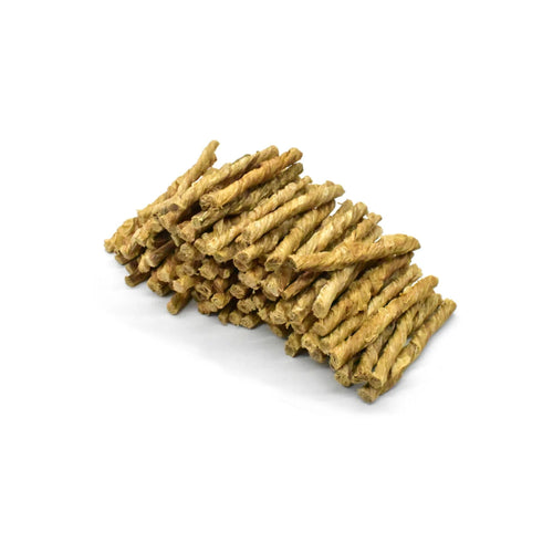 Beef bladder twist dog chew